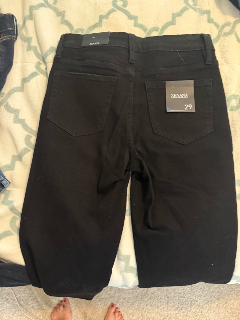 Zenana Black Flare Jeans - Picture 2 of 3
